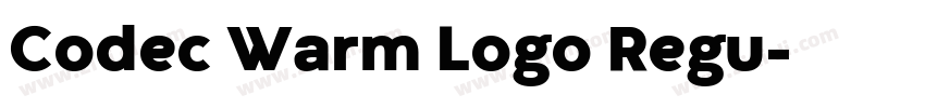 Codec Warm Logo Regu字体转换